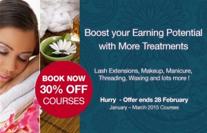 30% Off Selected Courses January - March!